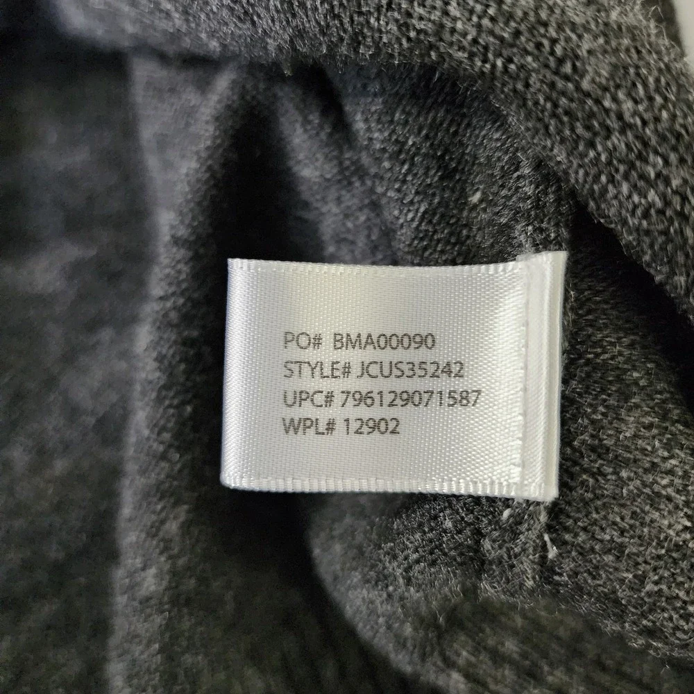 U.S Polo Assn‎ Acrylic Gray Black White Striped Men's V-Neck Sweater Size XL